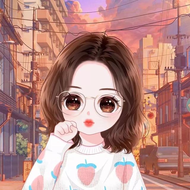 好運(yùn)滿滿的卡通女生微信頭像，換上更顯可愛喔