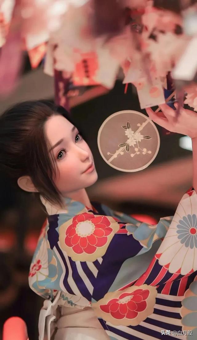 3D建模美女插畫