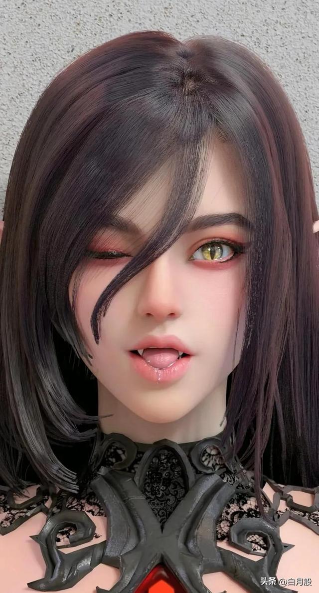 3D建模美女插畫