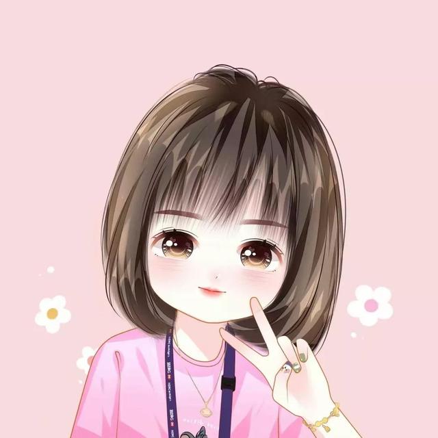 好運(yùn)滿滿的卡通女生微信頭像，換上更顯可愛喔