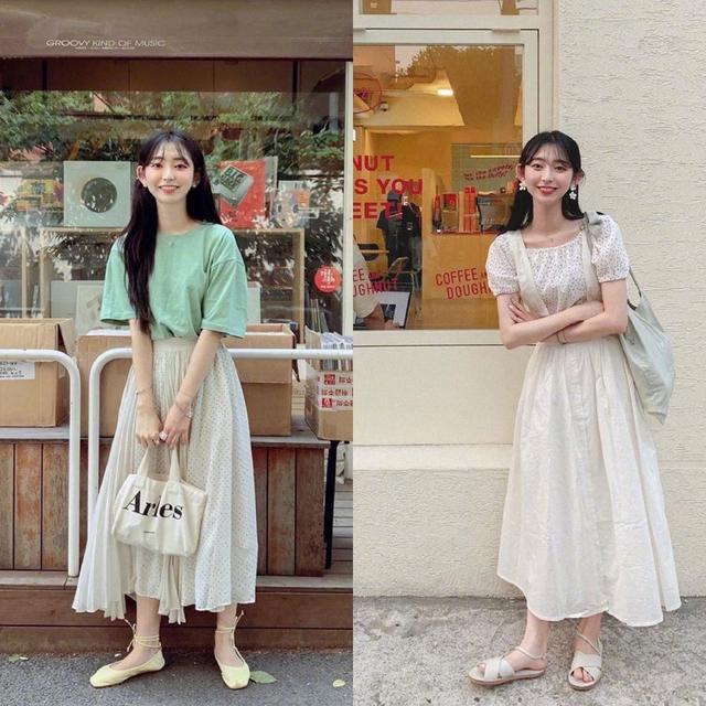 娃娃臉女生適合甜美風穿搭，小巧精致又減齡，越看越好看