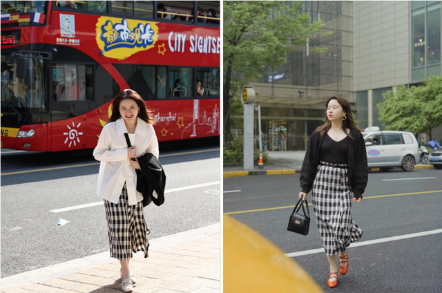 身高153、體重過百，靠會穿成功逆襲氣質型美女，她的穿搭值得學