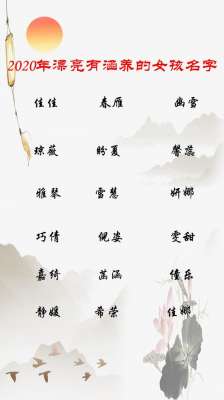 起名字女孩2020免費(2020年漂亮有涵養的女孩名字大全，而且還不帶重復)