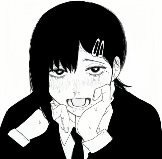 黑白動(dòng)漫女頭高清頭像圖