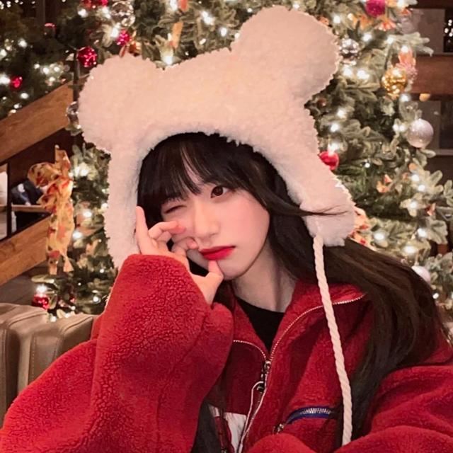 圣誕氣氛美女女頭高清頭像圖