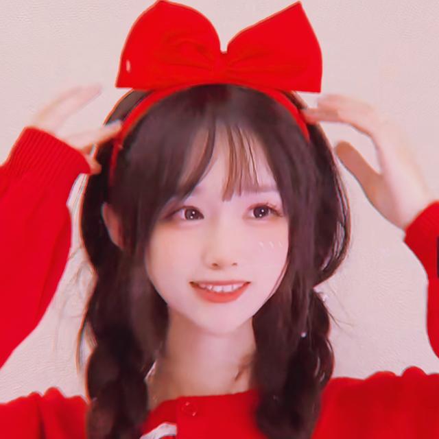 圣誕氣氛美女女頭高清頭像圖