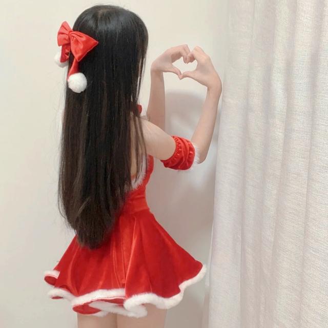 圣誕氣氛美女女頭高清頭像圖