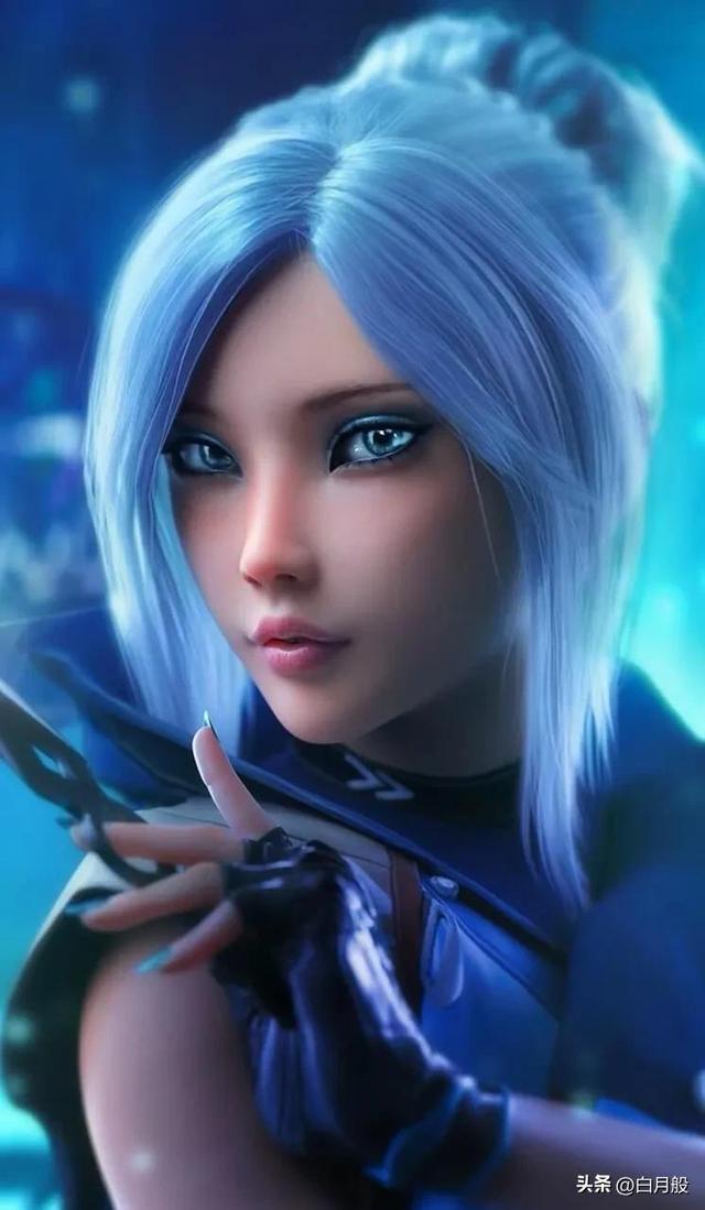 3D建模美女插畫