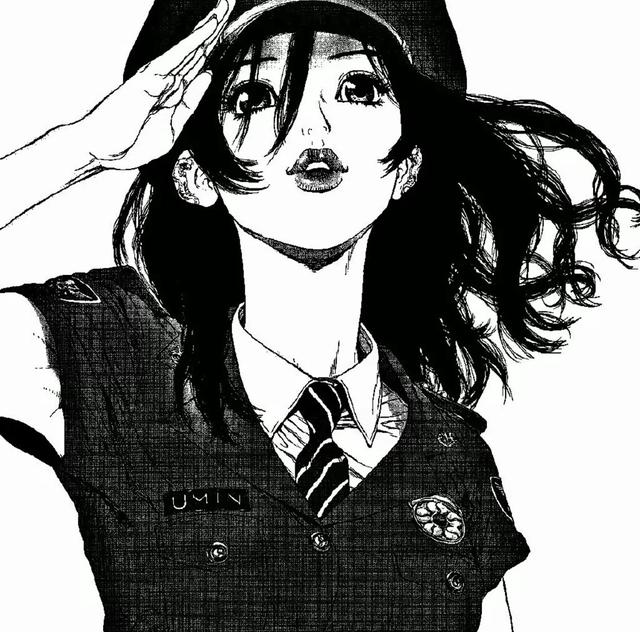 黑白動(dòng)漫女頭高清頭像圖