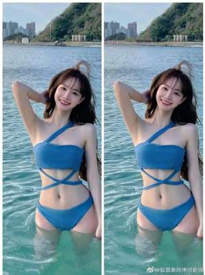 美女找不同(眼力：圖中美女找不同，4處眼睛功力及格)