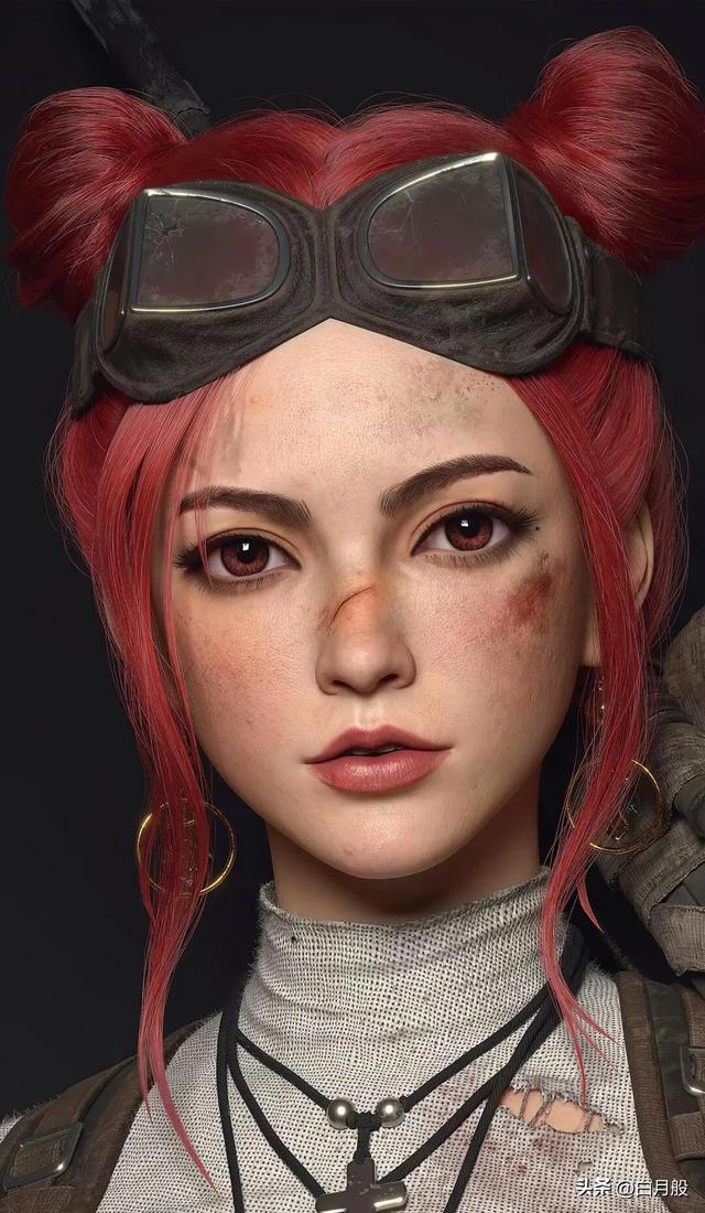 3D建模美女插畫