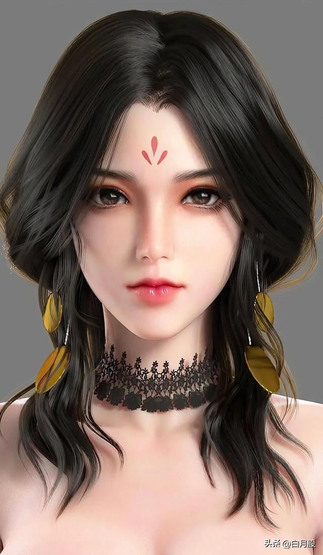 3D建模美女插畫