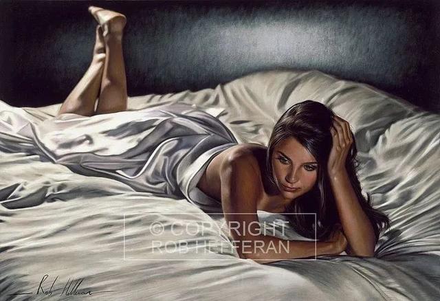 震撼！英國大師筆下超逼真美女人體，如影片般頂級質感，浪漫唯美