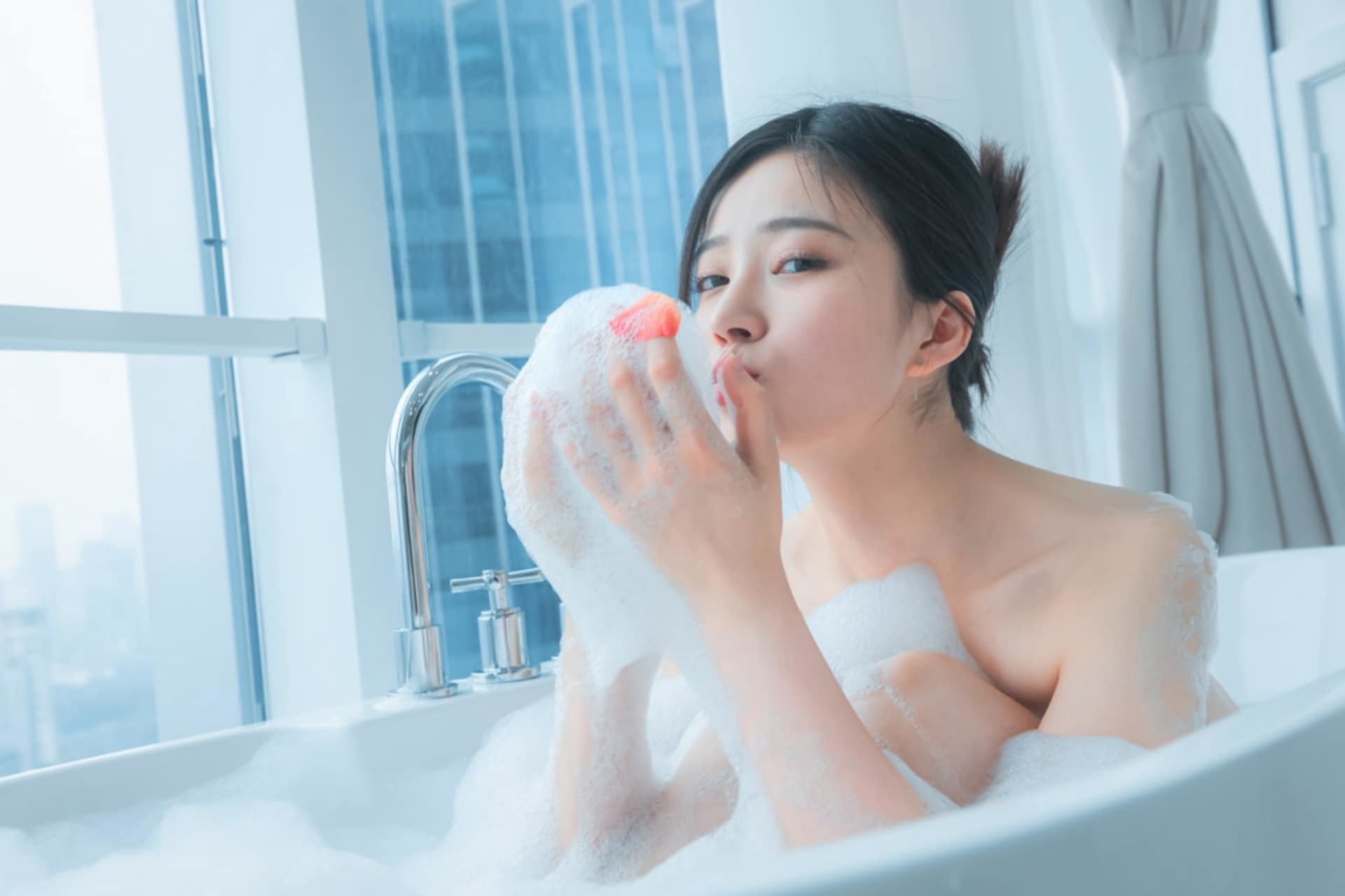愛心的泡泡 圓圓的