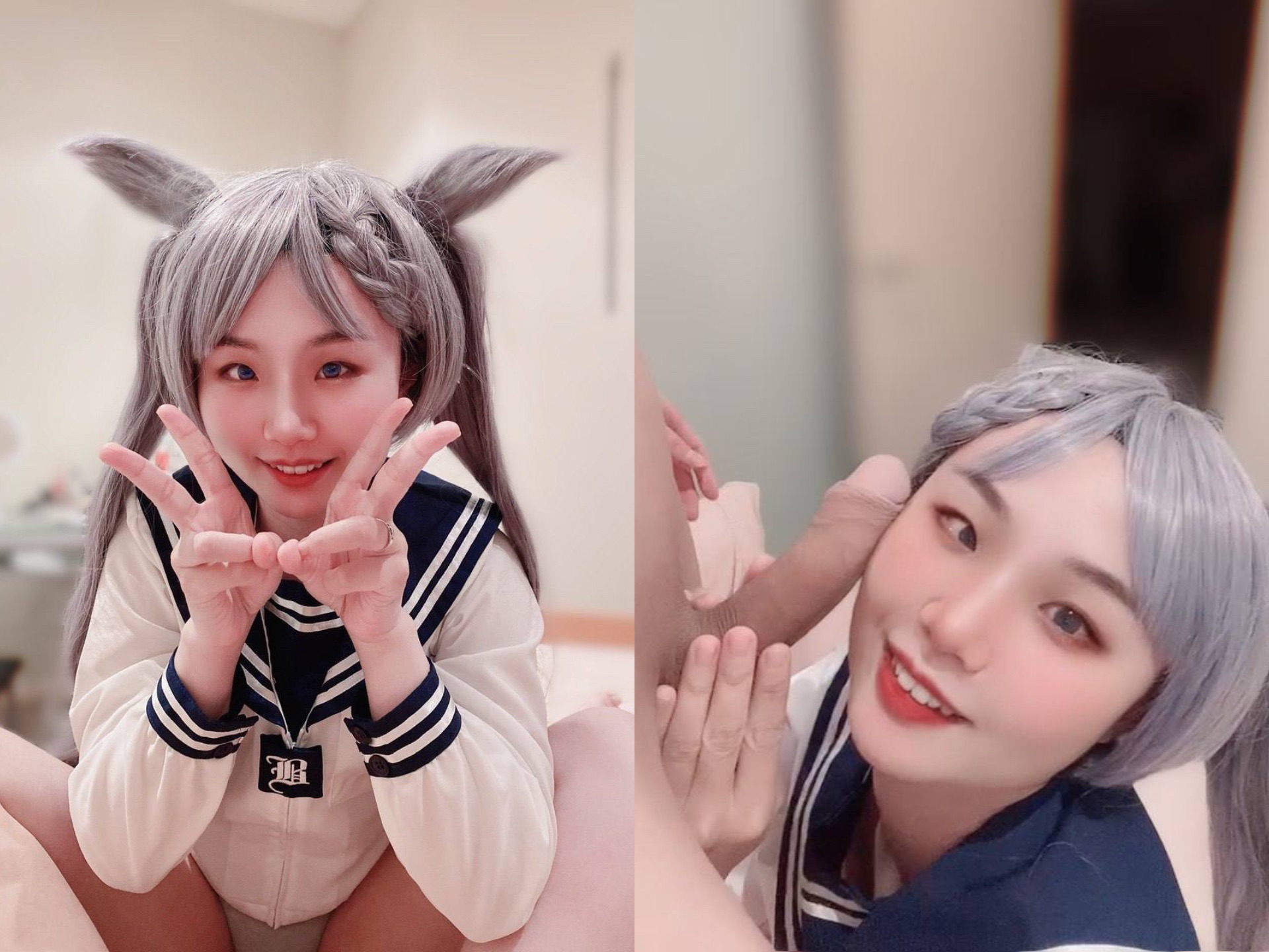 露臉反差婊，清純少女VS淫蕩母狗