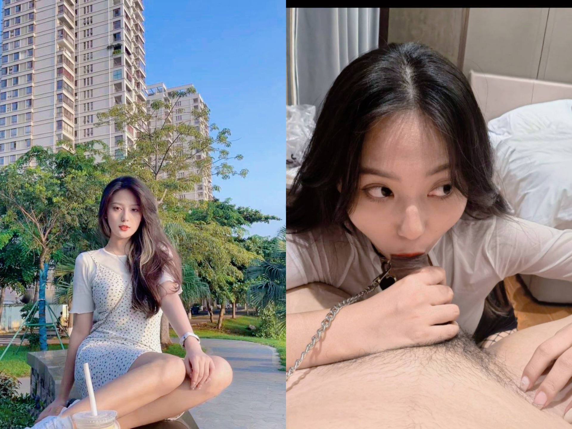 露臉反差婊，清純少女VS淫蕩母狗