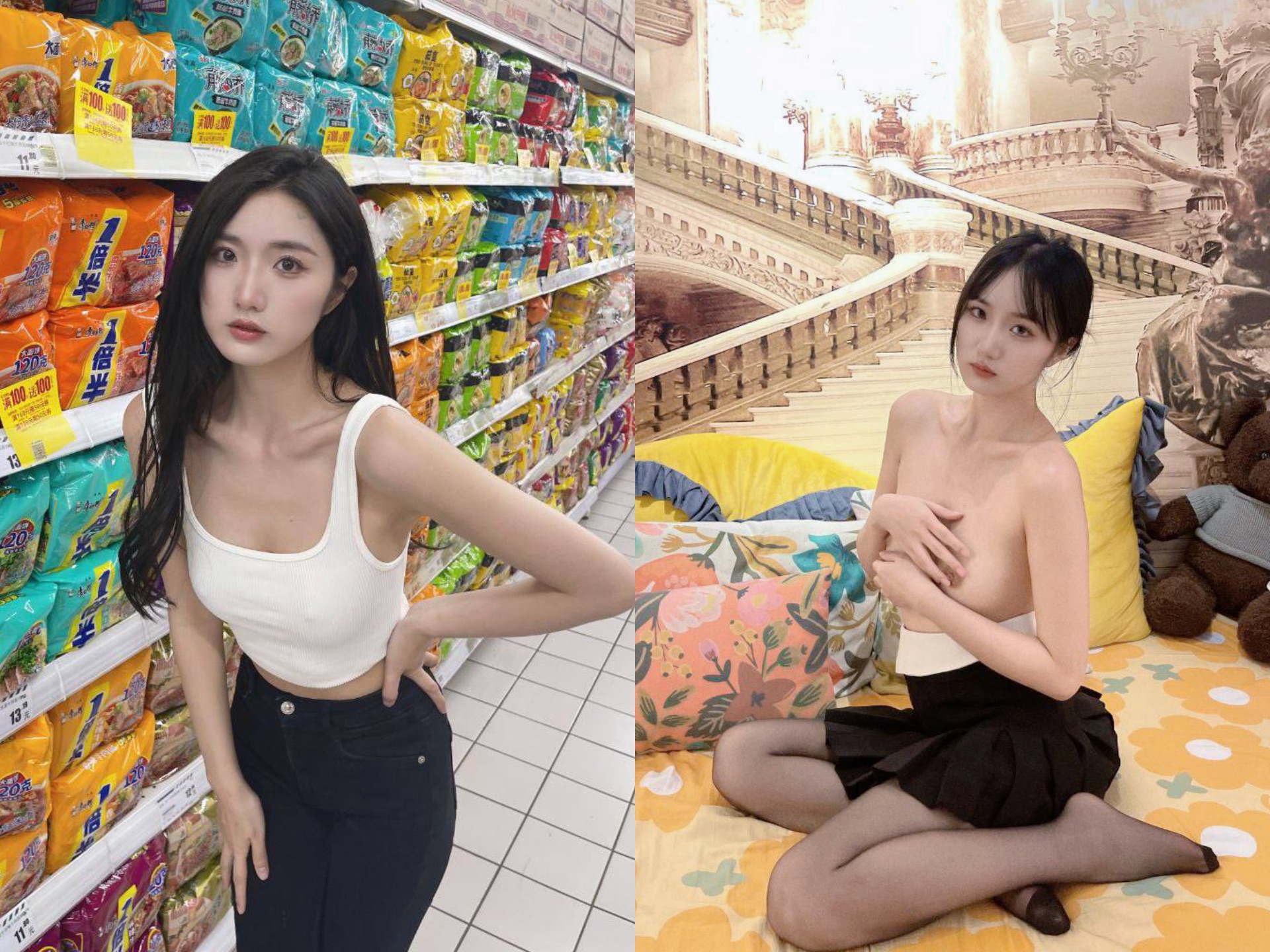 露臉反差婊，清純少女VS淫蕩母狗