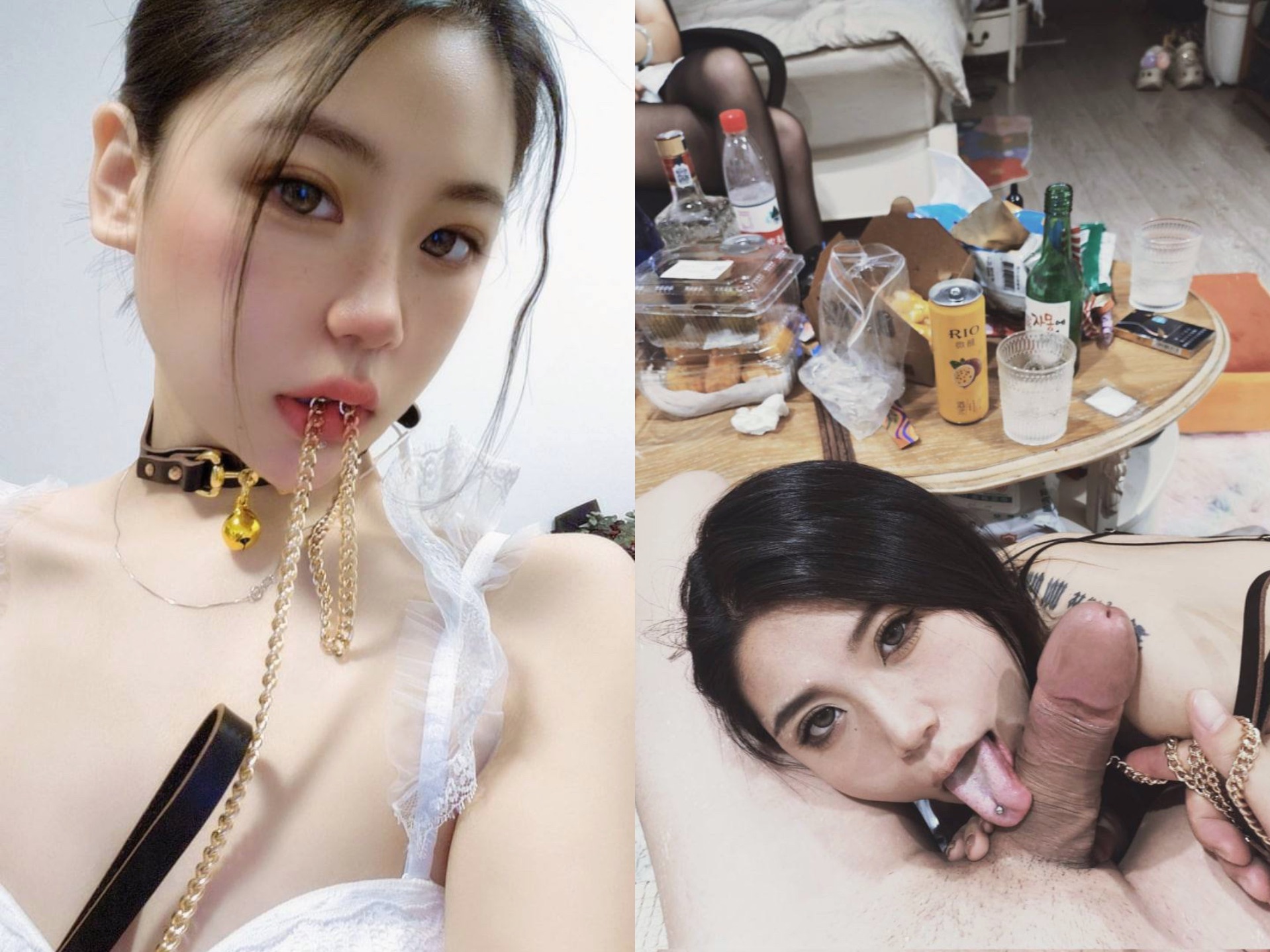 露臉反差婊，清純少女VS淫蕩母狗