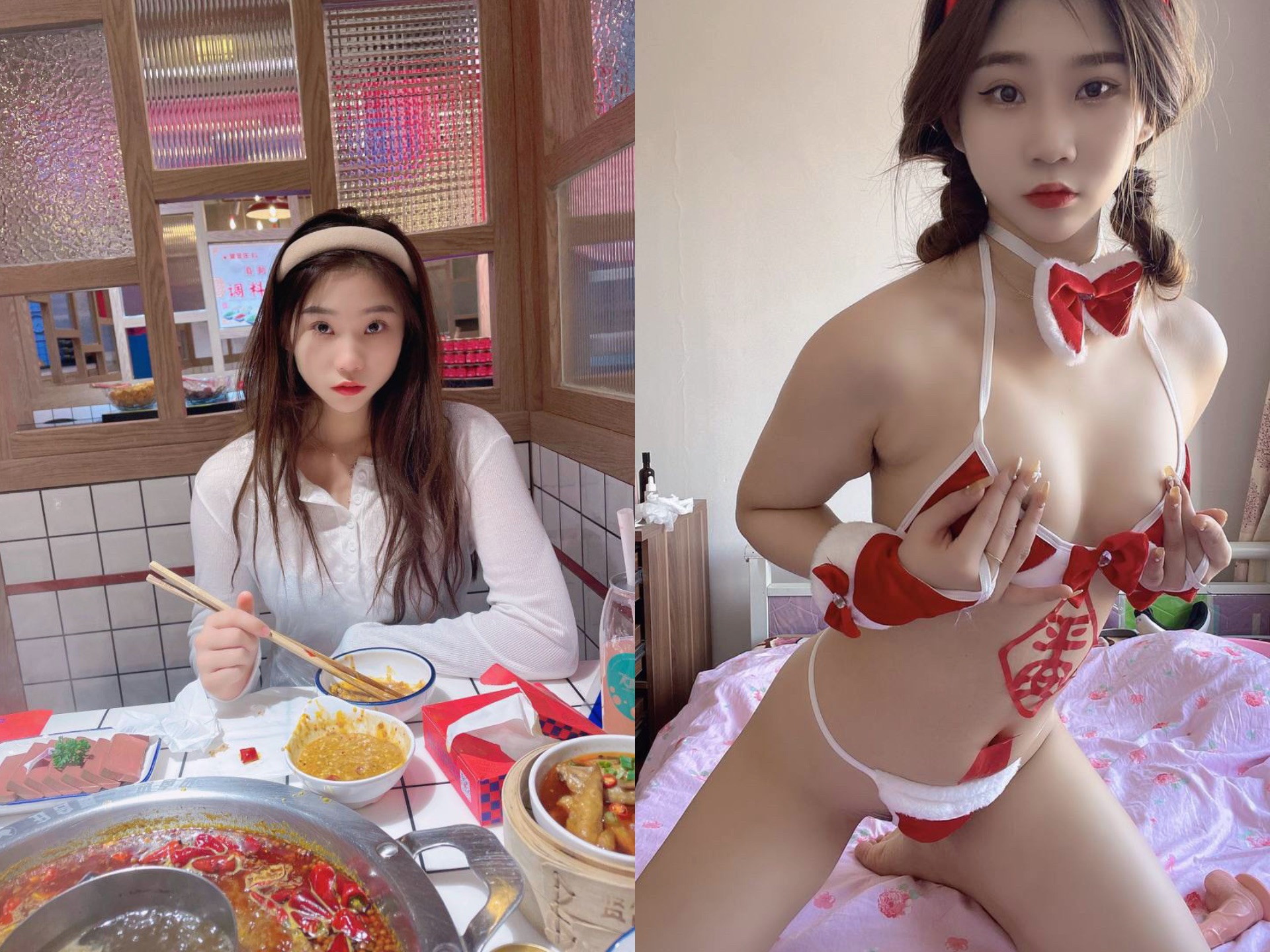 露臉反差婊，清純少女VS淫蕩母狗